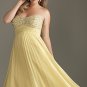 Strapless Full Length Beaded Evening Gown