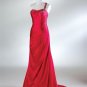 One Shoulder Beaded Taffeta evening dress