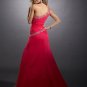 Handmade  Beaded  One  shoulder  A-line  evening  dress