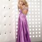 Sexy  V  Neck  beaded  A-line    evening  dress