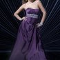 Stunning purple Beaded Evening Gown
