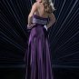Stunning purple Beaded Evening Gown