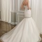 Handmade Beading  Sweatheart  train wedding dress