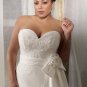 Formal  Large  size  A-line lace wedding  dress