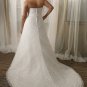 Formal  Large  size  A-line lace wedding  dress