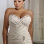 2011 strapless sweatheart Beaded ruffle A-line wedding gown