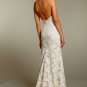 Halter  V  Neck  embroidered  A-line wedding  dress