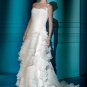 Fanstic  one  shoulder  ruffle wedding dress