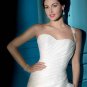 Fanstic one shoulder ruffle wedding dress