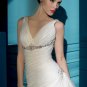 Free shipping V Neck Halter Beaded wedding dress