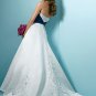 Classic Fan-shaped embroidered A-line wedding dress