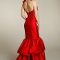 Hot Pink Sweatheart One shoulder bridesmaid dress