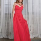 Spaghetti  straps  Sweatheart  bridesmaid  dress