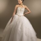 Free  shipping  Sweatheart  Lace  Beaded  Ball  gown  prom  dress