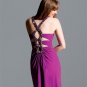 Halter V Neck beaded A-line cocktail dress