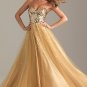 Strapless sweetheart ball gown with sequin embellished bodice prom dress