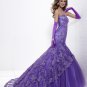 2012  Classice  Long  train  Mermaid  lace prom  dress