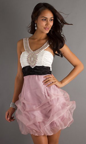 Short   Halter Beaded  cocktail  dress