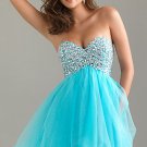 Sequined  & Beaded  A-line Prom dress