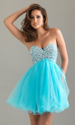 Sequined  & Beaded  A-line Prom dress