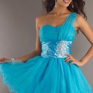 Short One Shoulder Tulle Dress by Dancing Queen