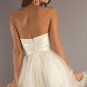 Short strapless tulle dress with empire waist cocktail  dress