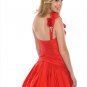 One  shoulder  Rose  Flowers  Cocktail  dress
