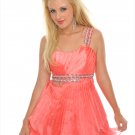 2012  Christmas  one  shoulder  beaded  short  cocktail  dress