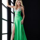 2012 Brand New Column Sweetheart Brush Beading evening  gown