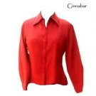 Womens 100% Silk Charmeuse Blouse - White - Size 8