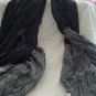 Silk Black Oriental Print Wrap Shawl Scarf