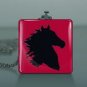 Glass pendant with Wild horse head with 24 in necklace.