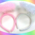 lovely feather angel headband for party gift pink white