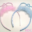 lovely feather headband for party gift pink blue