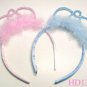lovely feather headband for party gift pink blue