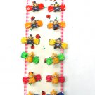 hair accessories baby butterfly clip claw green pink red blue yellow orange 12