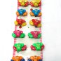 hair accessories owl clip claw green pink red blue yellow orange 12