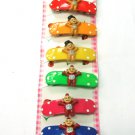 hair accessories baby clip claw green pink red blue yellow orange 6