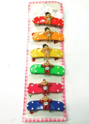 hair accessories baby clip claw green pink red blue yellow orange 6