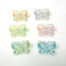hair accessories clip butterfly ab orange yellow purple green blue pink 6