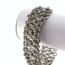 Elegant Ruffles Style Stainless Chainmaille Bracelet