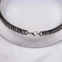 Black and Silver Stainless Half Persian 4 in 1 Chainmaille Necklace