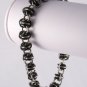 Black and Silver Stainless Steel Mens Rhinos Chainmaille Bracelet