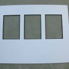 8x10 White mat w/ black core w/3 ACEO 2.5x3.5 openings