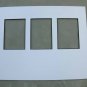 8x10 White mat w/ black core w/3 ACEO 2.5x3.5 openings
