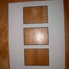 White w/black core 8x10 Mat w/3 ACEO 2.5 x3.5 Centered