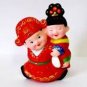 Hand Painted Clay Doll w06048
