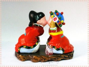 Hand Painted Clay Doll w86219