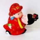 Hand Painted Clay Doll w06049