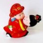 Hand Painted Clay Doll w06049